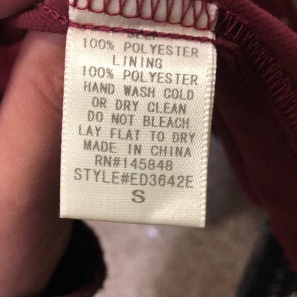 Everly womens red and white polka dot wrap around tie side maxi dress size small - Picture 11 of 11